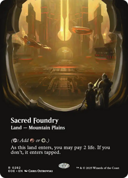 Sacred Foundry (Borderless) [Edge of Eternities] Near Mint - Image 1