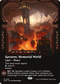 Kavaron, Memorial world (Borderless) [Edge of Eternities] Near Mint - Image 1