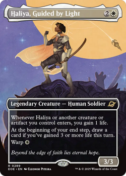 Haliya, Guided by Light (Borderless) [Edge of Eternities] Near Mint - Image 1