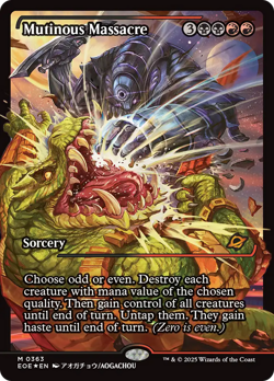 Mutinous Massacre (Showcase) [Edge of Eternities] Foil Near Mint - Image 1