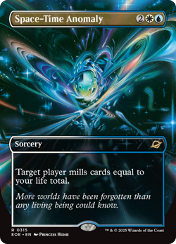 Space-Time Anomaly (Borderless) [Edge of Eternities] Foil Near Mint - Image 1