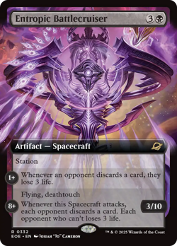 Entropic Battlecruiser (Extended Art) [Edge of Eternities] Foil Near Mint - Image 1