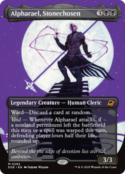 Alpharael, Stonechosen (Borderless) [Edge of Eternities] Near Mint - Image 1