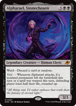 Alpharael, Stonechosen [Edge of Eternities] Foil Near Mint - Image 1
