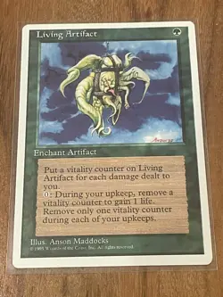 MTG Living Artifact Fourth Edition Regular Rare NM/M Unplayed - Image 1