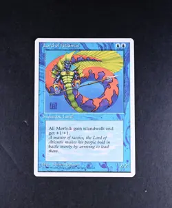 NM Lord of Atlantis 4th Edition MTG Vintage Rare Fourth Ed. - Image 1