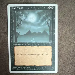 Bad Moon [4th Edition]- MTG Magic the Gathering - Never Played - Image 1