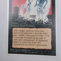 Animate Dead - MTG - 4th Edition - Excellent - Magic the Gathering - Image 3