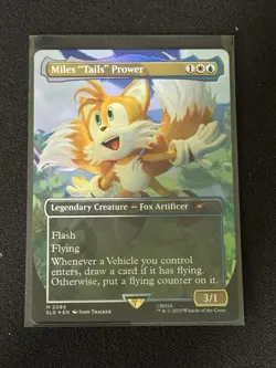 Miles "Tails" Prower (Rainbow Foil) Secret Lair Drop Foil - Image 1