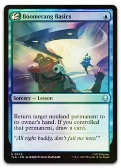 MTG: Avatar the Last Airbender (TLA) 0046 - Boomerang Basics - Foil - Image 1