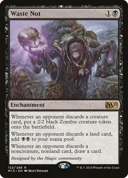 Waste Not [Magic 2015] Moderately Played - Image 1
