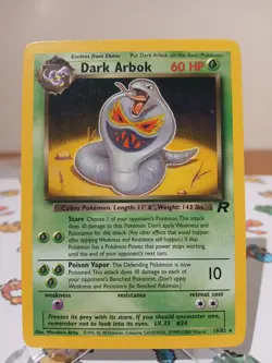 Pokemon Dark Arbok 19/82 Team Rocket set Non-holo Rare Wotc NM - Image 1