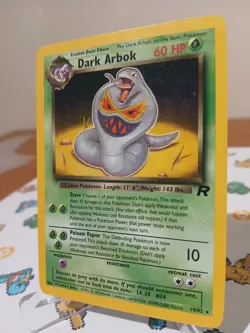 Pokemon Dark Arbok 19/82 Team Rocket set Non-holo Rare Wotc NM - Image 2