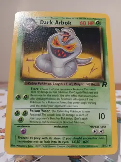 Pokemon Dark Arbok 19/82 Team Rocket set Non-holo Rare Wotc NM - Image 4