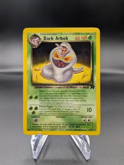 Dark Arbok 19/82 - Team Rocket Non-Holo Rare - Vintage Pokemon TCG WOTC - LP - Image 1