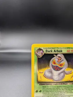 Dark Arbok 19/82 - Team Rocket Non-Holo Rare - Vintage Pokemon TCG WOTC - LP - Image 2
