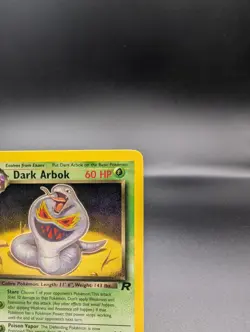 Dark Arbok 19/82 - Team Rocket Non-Holo Rare - Vintage Pokemon TCG WOTC - LP - Image 3