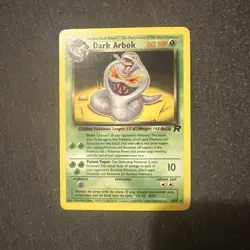 Pokemon Card Dark Arbok 19/82 Non Holo ERROR 1999-23000 Team Rocket - Image 1