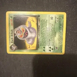 Pokemon Card Dark Arbok 19/82 Non Holo ERROR 1999-23000 Team Rocket - Image 2