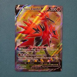 Galarian Zapdos V 173/198 Pokemon TCG Chilling Reign Sword & Shield Full Art NM - Image 1