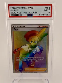 2020 Pokemon Sword & Shield BEA #193 Vivid Voltage-Secret PSA 9 - Image 1