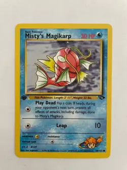 Pokemon TCG Gym Challenge 1st Edition Misty's Magikarp 88/132 Regular NM - Image 1