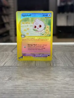 Pokemon TCG Card - Igglybuff (Skyridge Set) 67/144 Reverse Holo Common - Image 1
