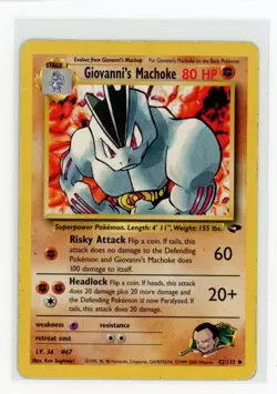 Pokemon Gym Challenge #042/132 Giovanni's Machoke - Image 1
