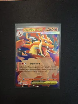 Pokemon Mega Glurak Y 22/ 217 Deutsch Near Mint Boosterfrisch Ab 1E - Image 1