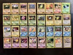 Pokemon Gym Heroes Complete Uncommon & Common Set 35-96 & 105-132. Near Mint! - Image 3