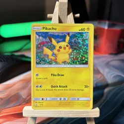 Pokemon TCG Pikachu 4/12 McDonald's 2018 Holo Promo - Image 1