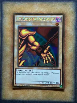 Yugioh Left Arm Of The Forbidden One PGL2-EN025 Gold Rare 1st Ed NM - Image 1