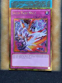 Yugioh Void Trap Hole PGL3-EN038 Gold Secret Rare 1st Ed LP - Image 1