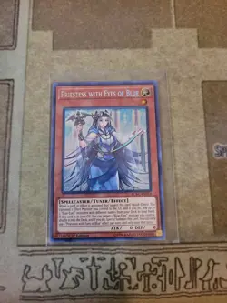 YUGIOH PRIESTESS WITH EYES OF BLUE LCKC-EN016 SECRET 1ST ED NM - Image 1