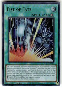 YuGiOh Fist of Fate Ultra Rare 1st Edition EGO1-EN003 NM - Image 1