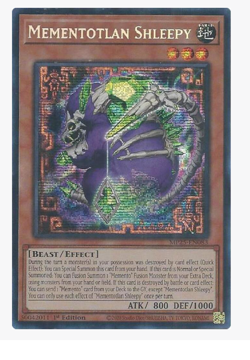 Mementotlan Shleepy - MP25-EN083 - Prismatic Secret Rare YuGiOh - Image 1