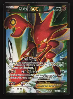 Scizor EX (Full Art) 119/122 XY - BREAKpoint Ultra Rare Pokemon Card - Image 1
