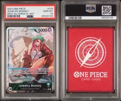 2024 One Piece Jewelry Bonney OP07-019 Alternate Art PSA 10 🔥 - Image 3