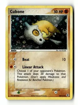 Cubone Common Reverse Holo FireRed & LeafGreen 60/112 LP Pokemon TCG - Image 1