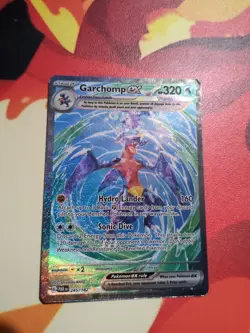 Pokemon TCG Garchomp EX Paradox Rift 245/182 Special Illustration Rare Holo - Image 1