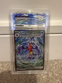 Pokemon TCG Ace 10 Garchomp EX 245/182 Special Illustration Rare SV Paradox Rift - Image 1