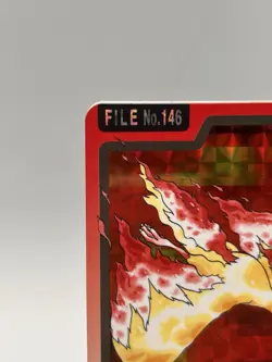 Pokemon Carddass Card Moltres File No.146 Bandai Pocket Monsters 1997 Holo - Image 2