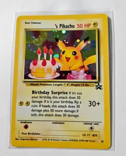 Pokemon Card - TCG Birthday Pikachu Holo Promo Card 24 - Image 2