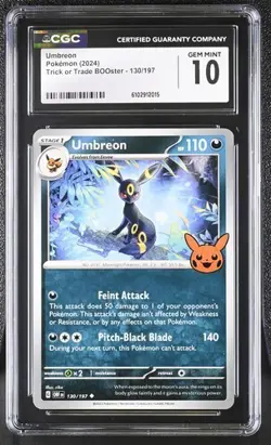 Umbreon 130/197 Trick or Trade 2024 - GEM MINT 10!! Beautiful Card!! - Image 1