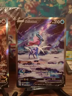 Pokemon Raikou V Entei suicine Crown Zenith Galarian Gallery Holo Card - Image 2