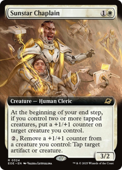 Sunstar Chaplain (Extended Art) [Edge of Eternities] Foil Near Mint - Image 1