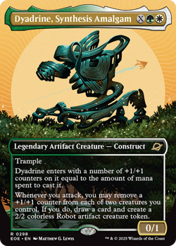 Dyadrine, Synthesis Amalgam (Borderless) [Edge of Eternities] Foil Near Mint - Image 1