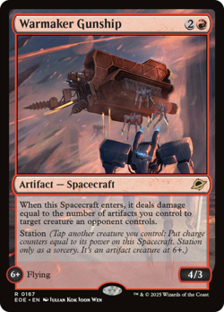 Warmaker Gunship [Edge of Eternities] Foil Near Mint - Image 1