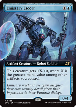 Emissary Escort (Extended Art) [Edge of Eternities] Near Mint - Image 1