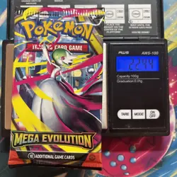 Heavy 22.44g Pokemon Sealed Mega evolution Booster Pack - Image 1